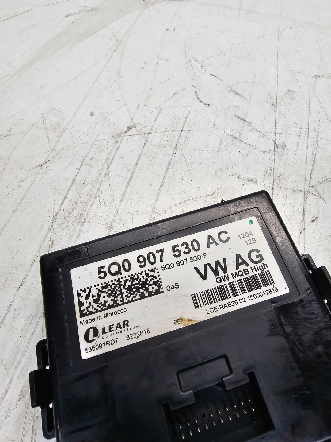 module control unit GATEWAY AUDI A3 8V 5Q0907530AC