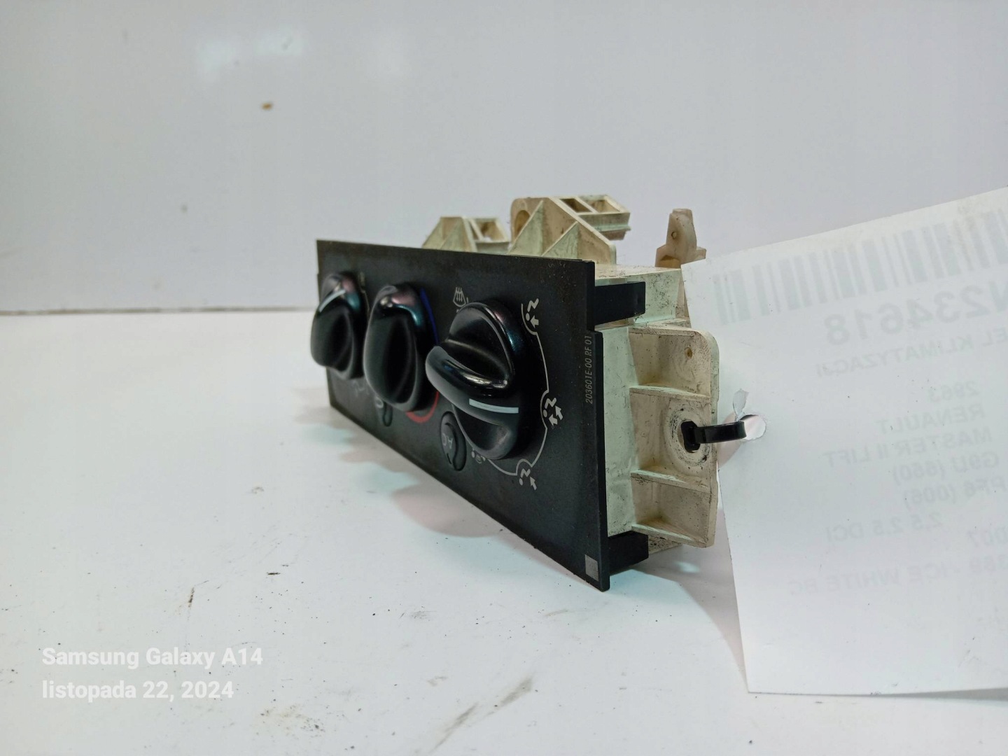 Unite commande clima N2385001 RENAULT MASTER II LIFT