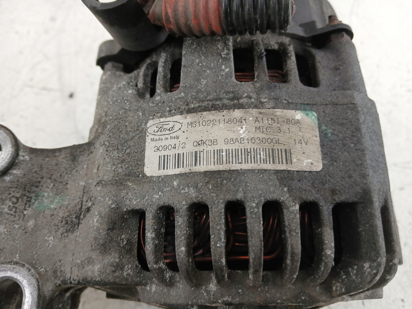 FORD FOCUS MK1 1.6 ALTERNATOR 98AB10300GL 80A
