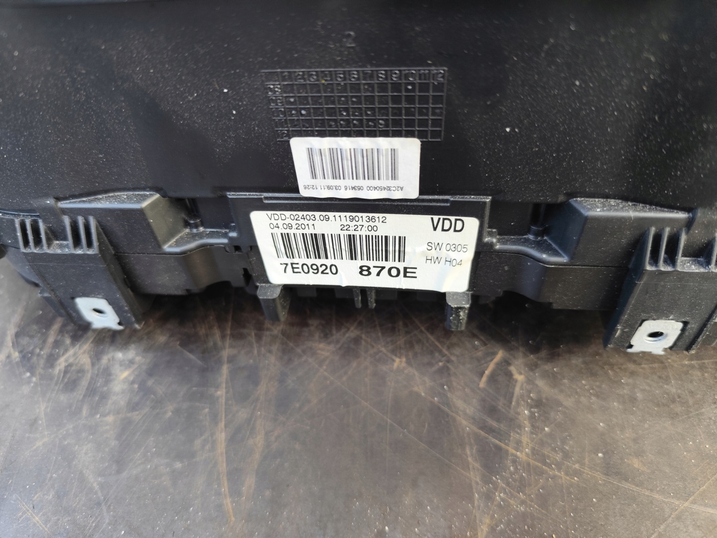 VW T5 LIFT 2.0 TDI running board STARTOWY dials computer of the engine ignition