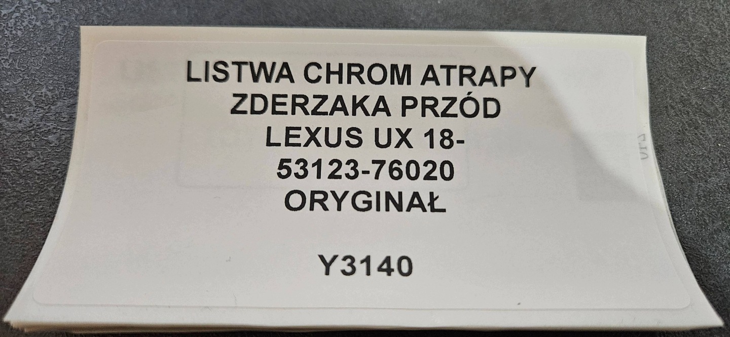 lišta nárazníku předního předek Lexus UX 5312376020