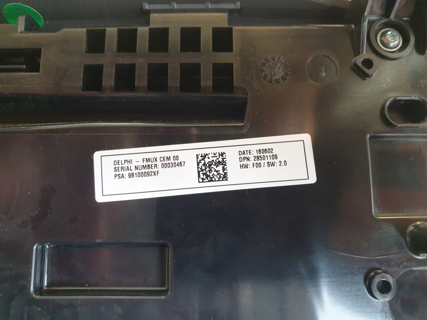 PANEL KLIMY console NAVI CITROEN C4 B7 II LIFT 2015-2018 98100092XF