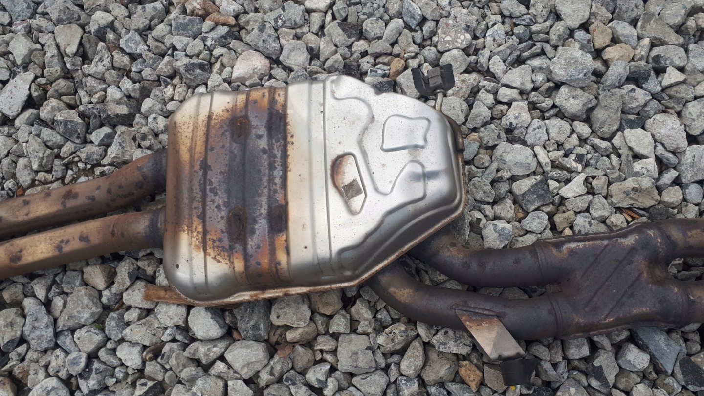 A7 4G A6 C7 muffler, exhaust UKLAD SLINE 3.0 TFSI