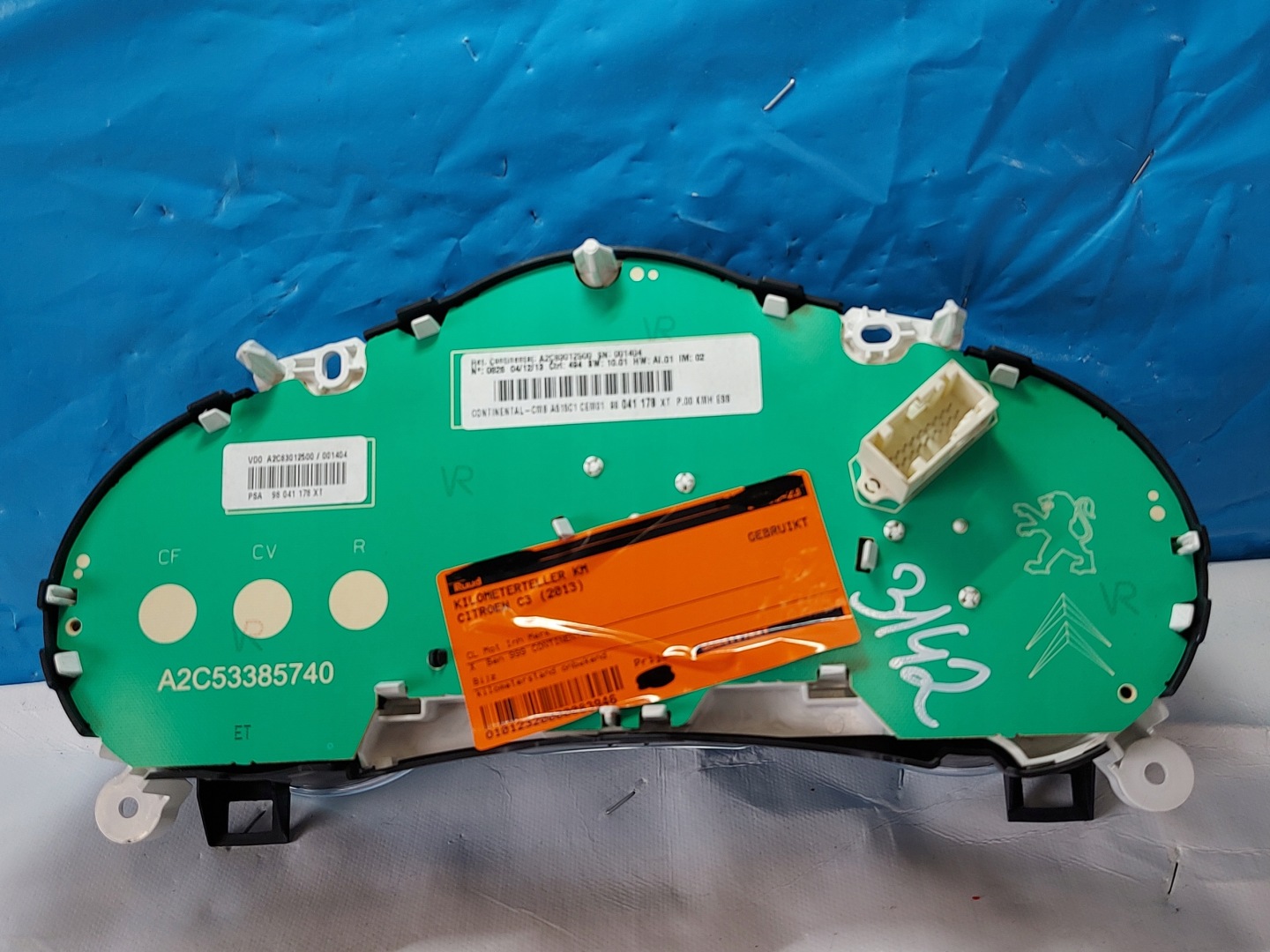 dials clock CITROEN C3 1.0 B 2013r A2C53385740