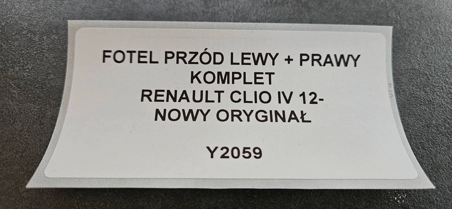 ülés vezető Wszystkie Renault Clio IV