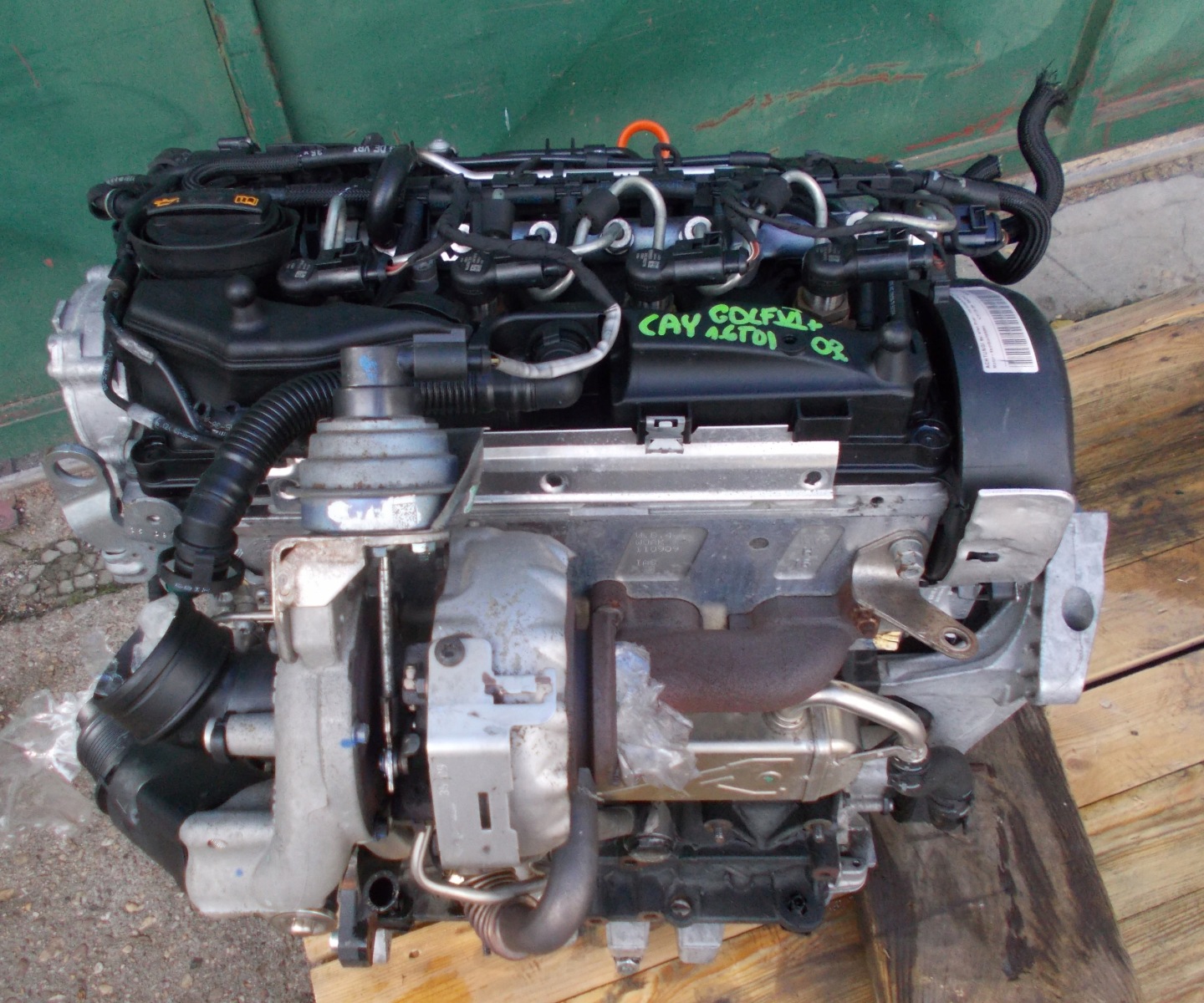 SEAT IBIZA IV GOLF VI + 1.6TDI 08/09R engine complete CAY