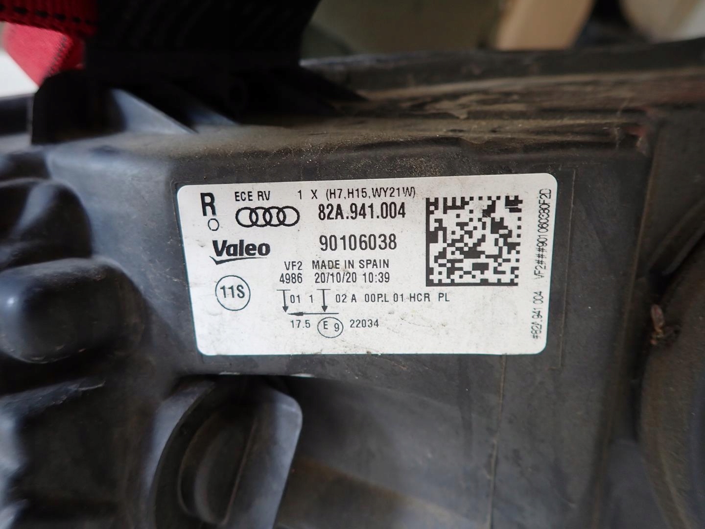 light front front right AUDI A1 II 2018- 82A941004