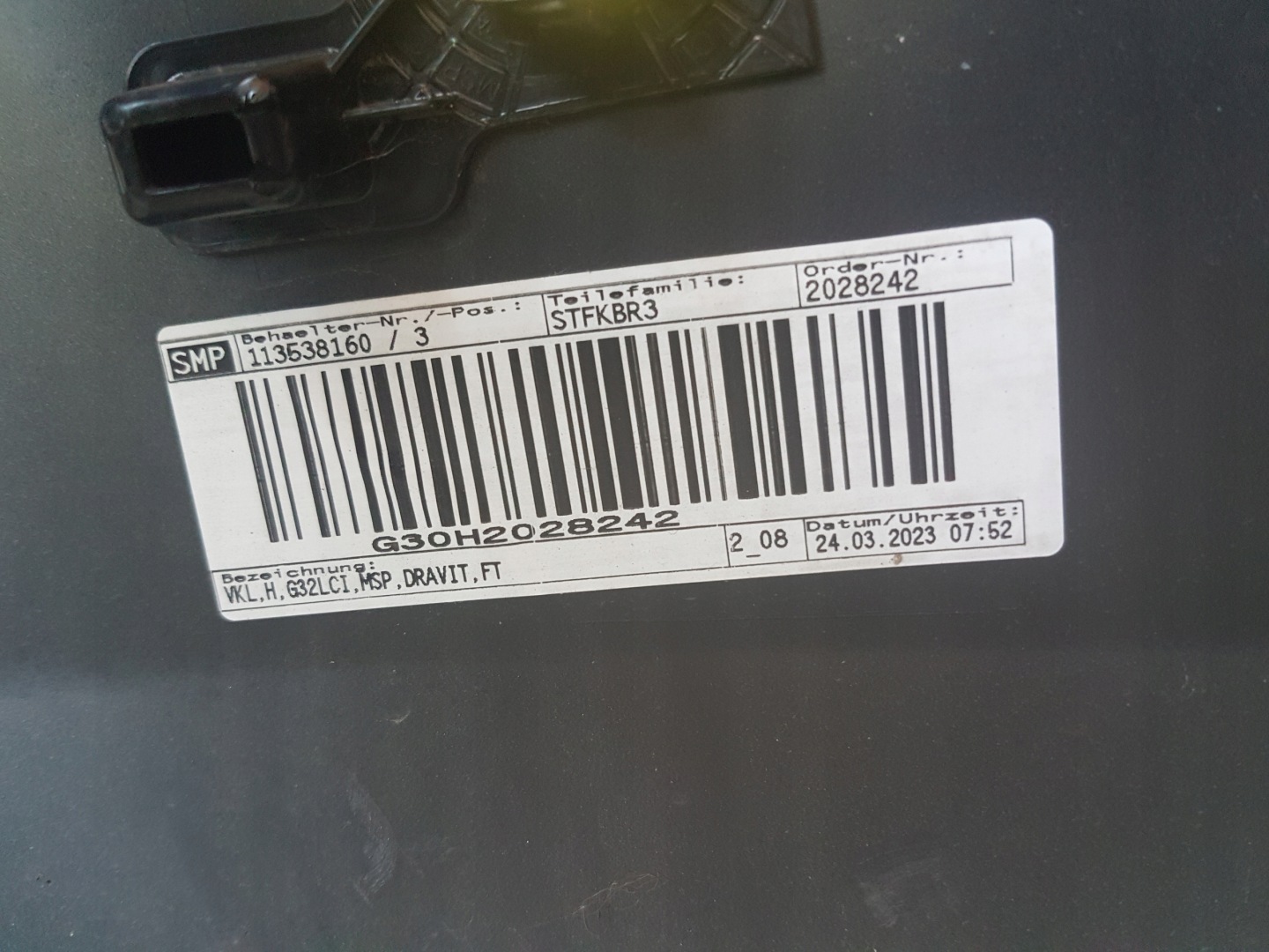 bumper rear BMW SERIA 6 G32 LCI m-packet
