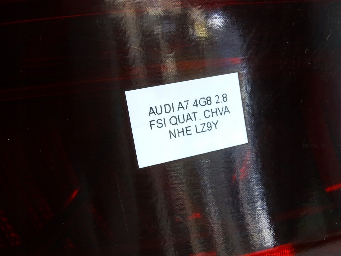 light LED left rear part left rear W fender AUDI A7 4G 4G8945095