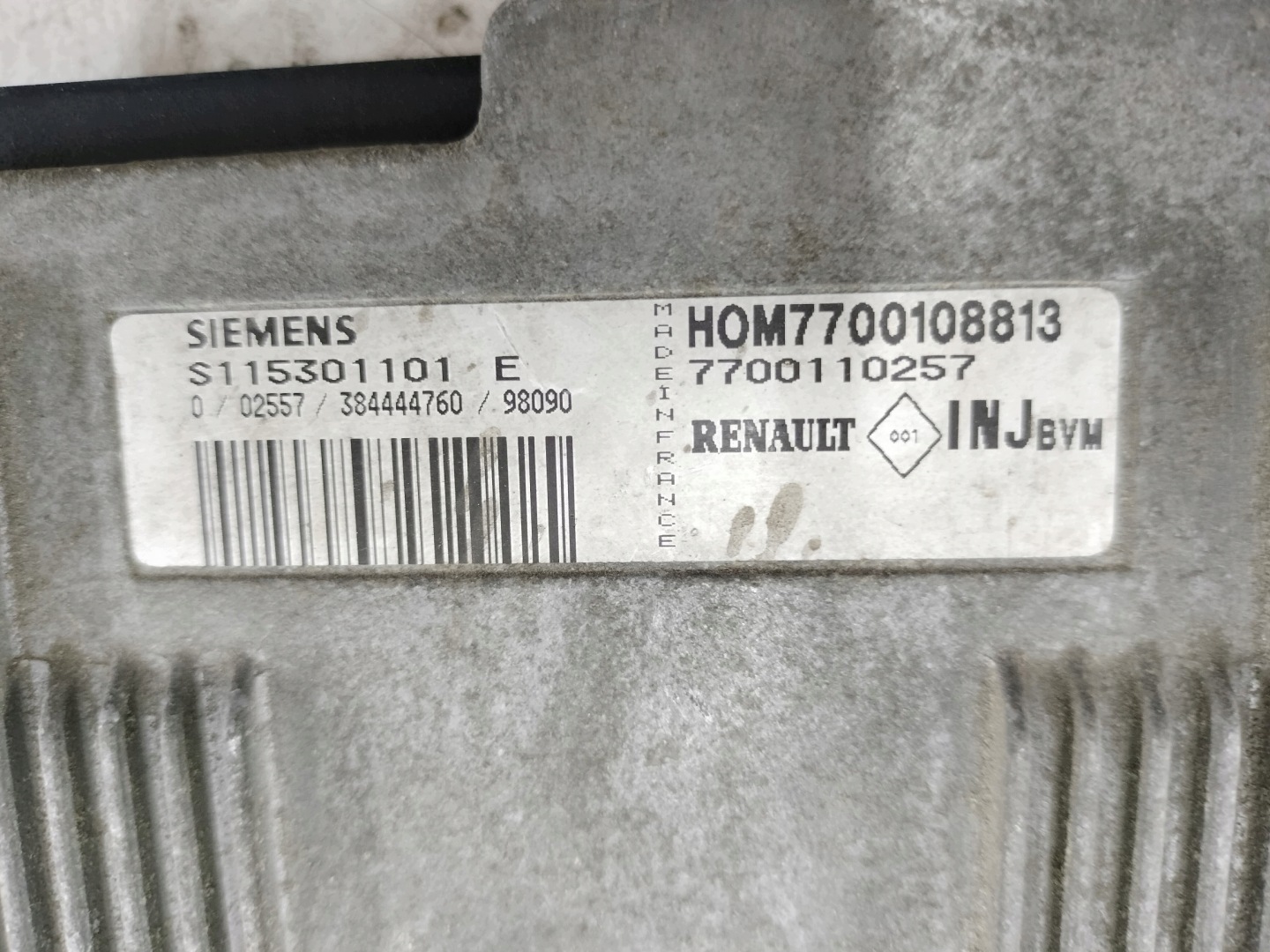 control unit of the engine KANGOO 1.4 S115301101E