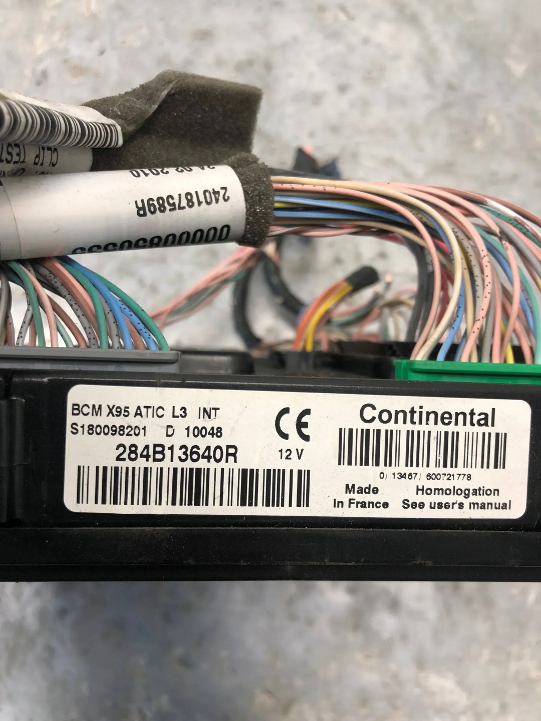 module control unit BCM RENAULT SCENIC III 284B13640R