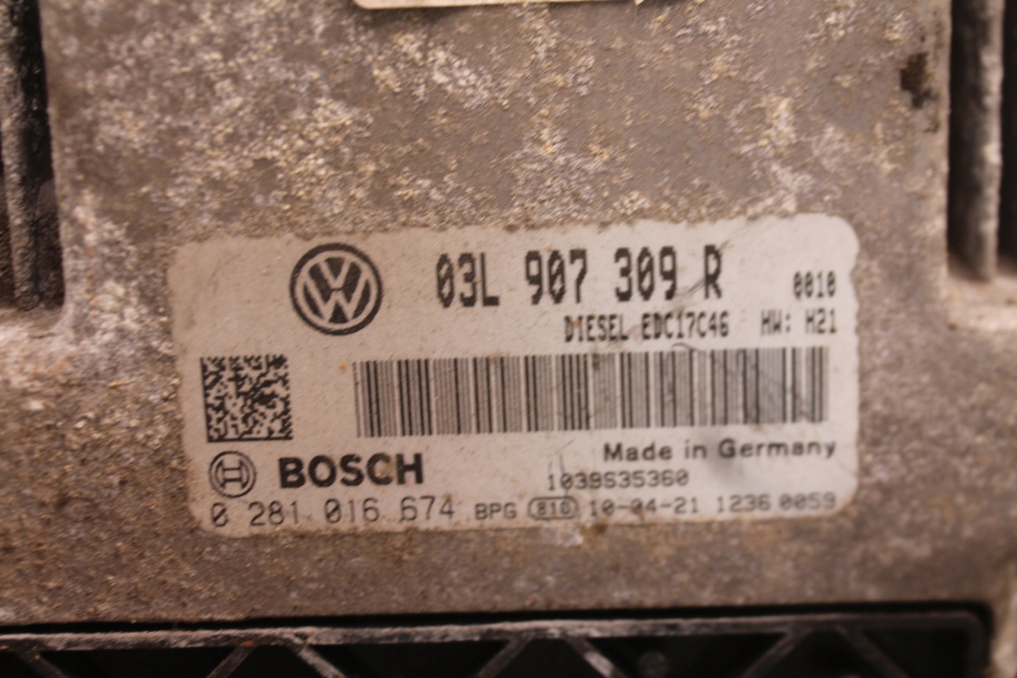 computer control unit of the engine 03L907309R VW GOLF VI 2.0 TDI 08-12