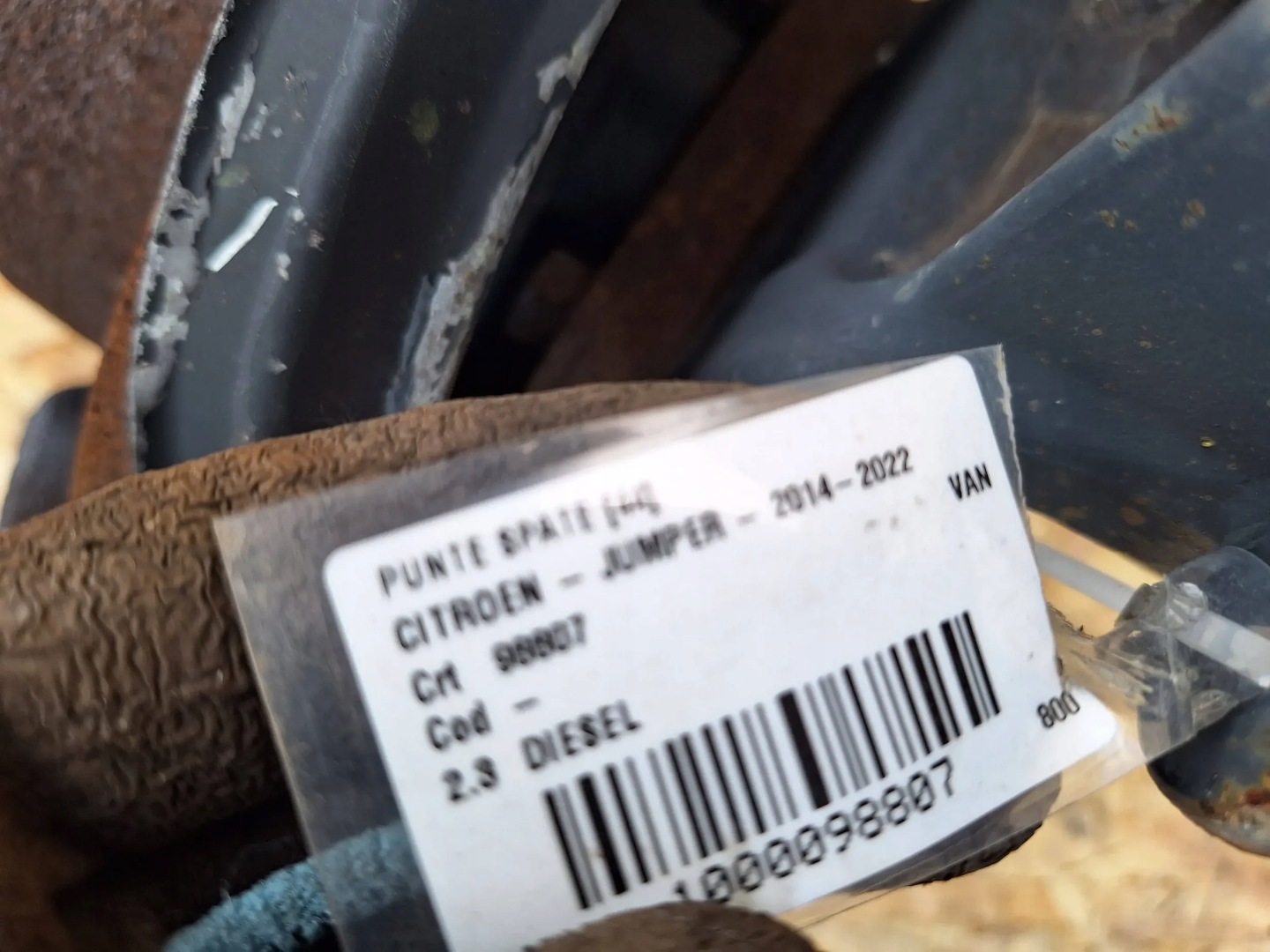 axis rear part CITROEN JUMPER BOXER 06