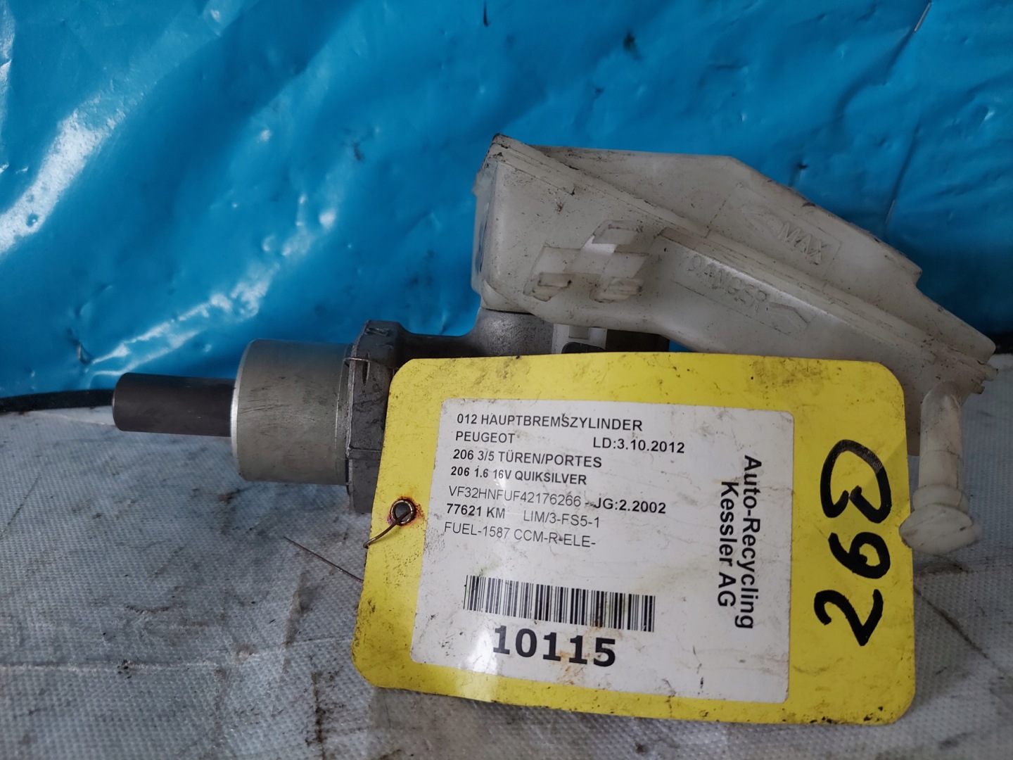 Servofreno PEUGEOT 206 1.6 16V ATE