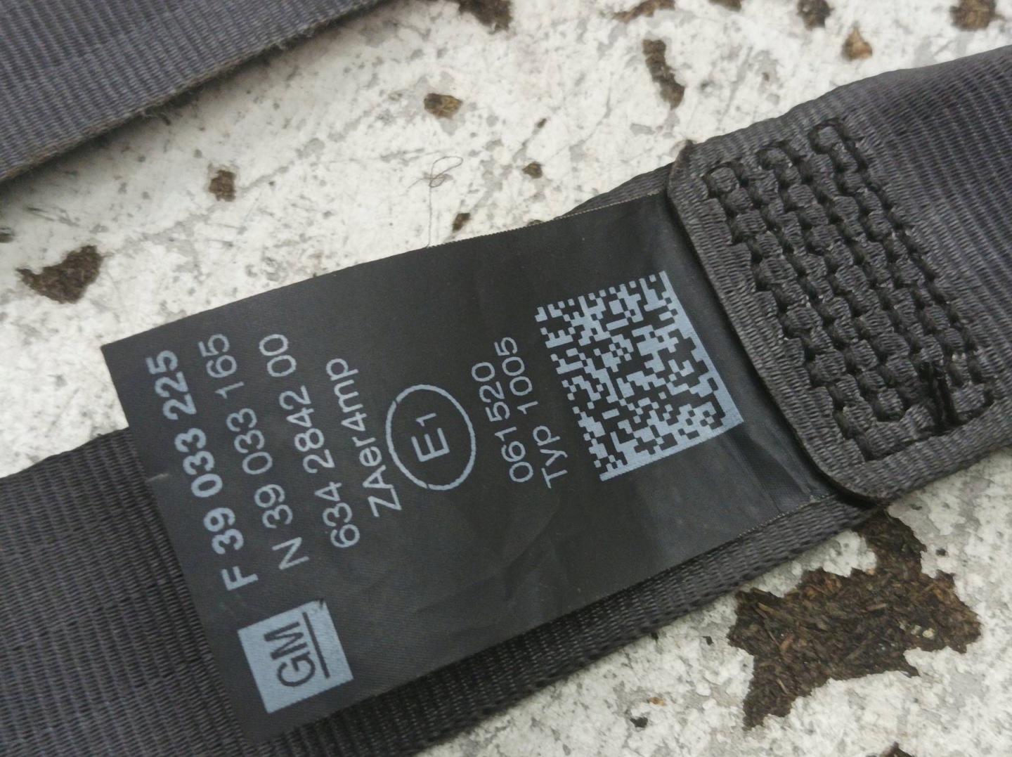 tension belt safety left front driver´s Opel Corsa V (2014- ) E