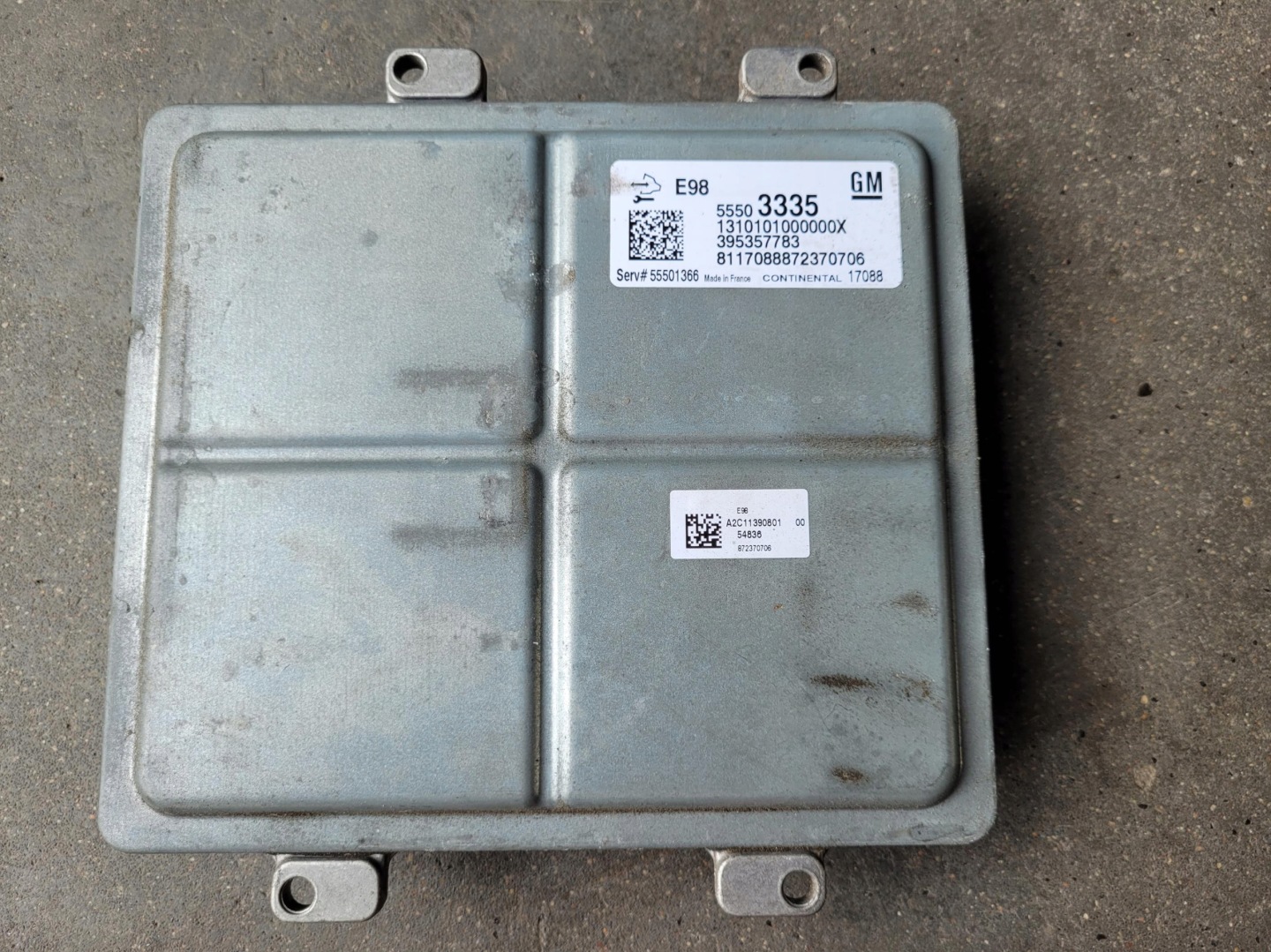 modulo Centralina computer Motore 55503335 OPEL INSIGNIA B 1.6 D CDTI