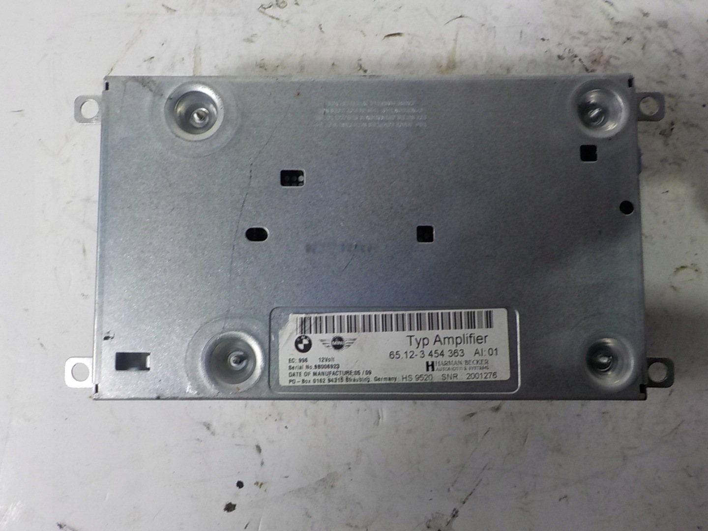 MINI R57 CABRIO Amplificateur RADIA HARMAN BECKER 65.12-3454363