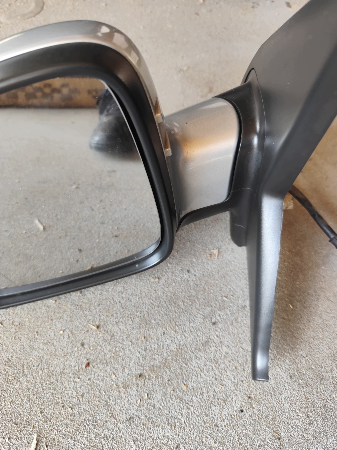 mirror VW T5 left driver´s 7 pin silver