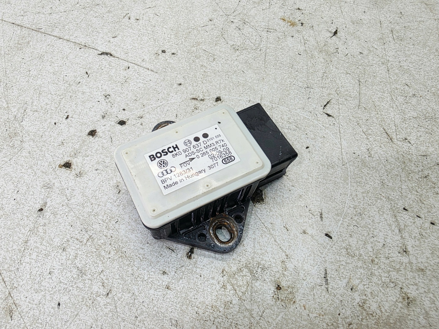 Sensor ODCHYLENIA KATOWEGO ESP AUDI A4 B8 A5 8T 8K0907637D