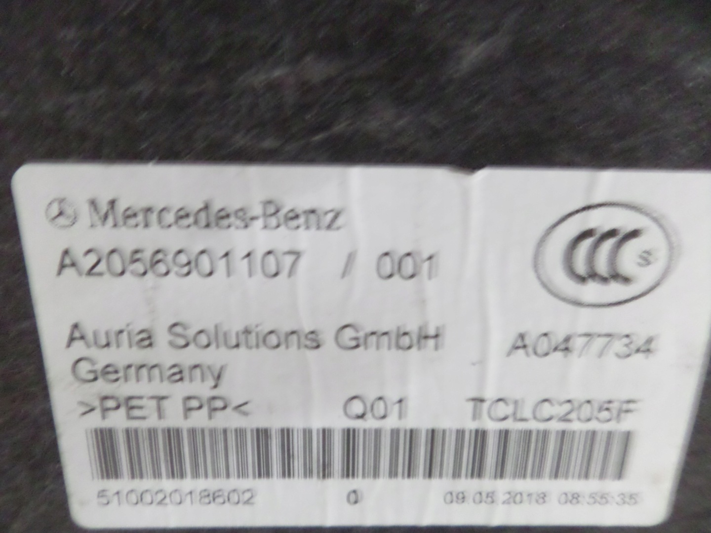 cover wanny boot MERCEDES C KLASA W205 18