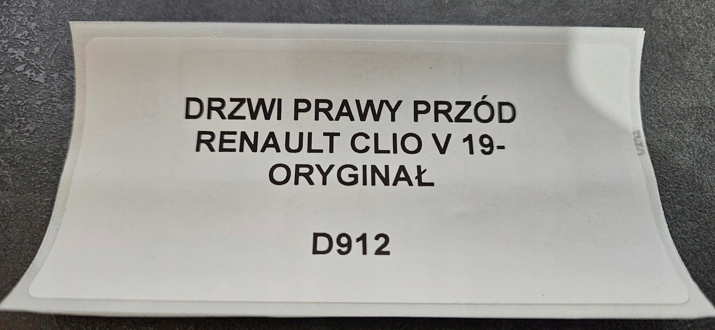 door right front RENAULT CLIO V 19- original