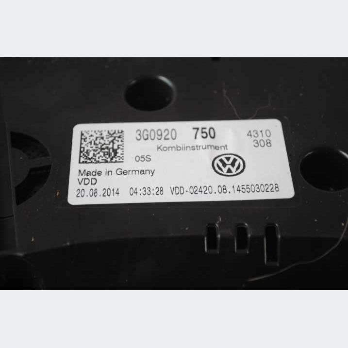 dials clock TSI VW PASSAT B8 3G0920750 13341KM