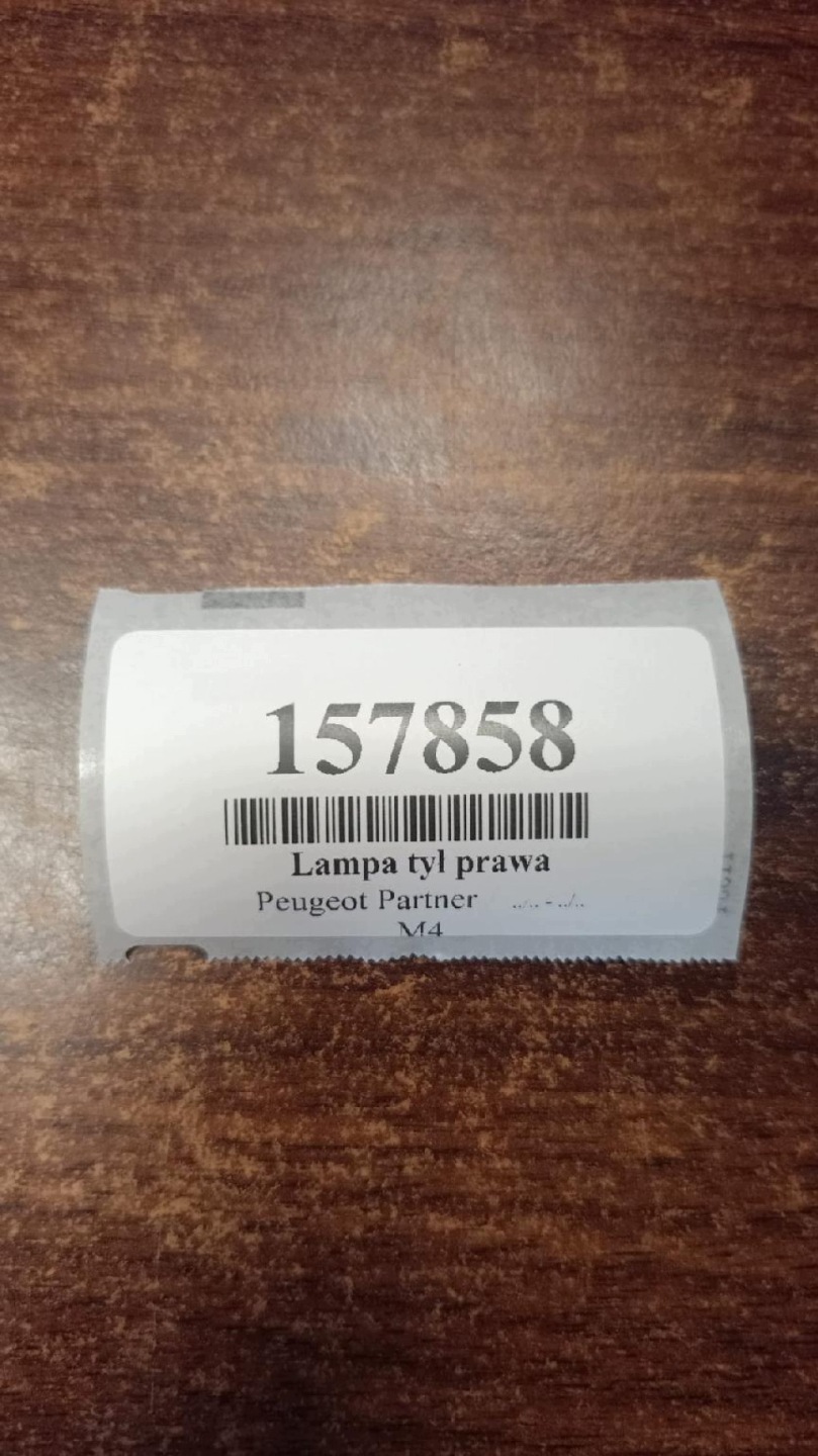 PEUGEOT PARTNER light right rear part