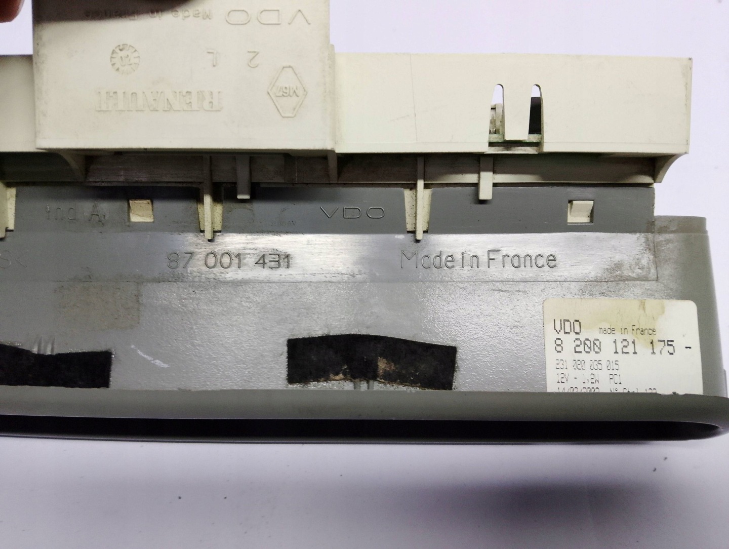 Panel display clock Renault Twingo 88352451 87001431 8200121175