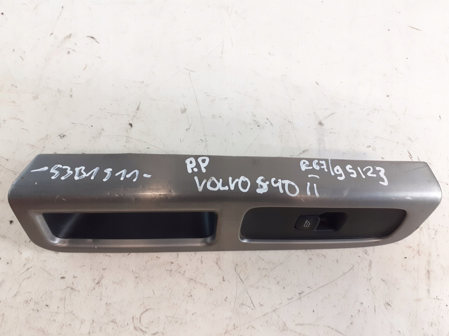 control panel window right front Volvo S40 II