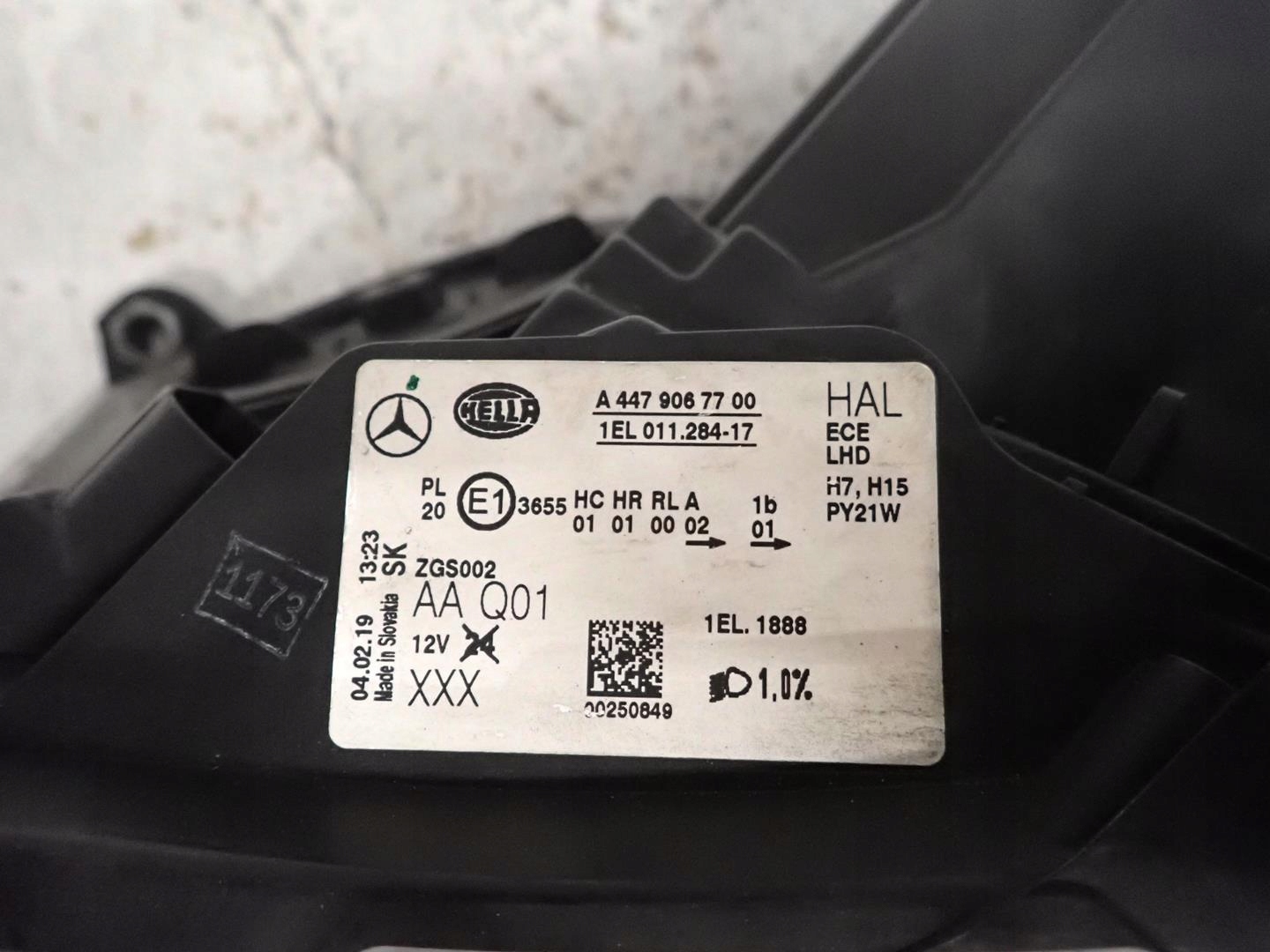 light front front left MERCEDES VITO V-class W447 2014- A4479067700