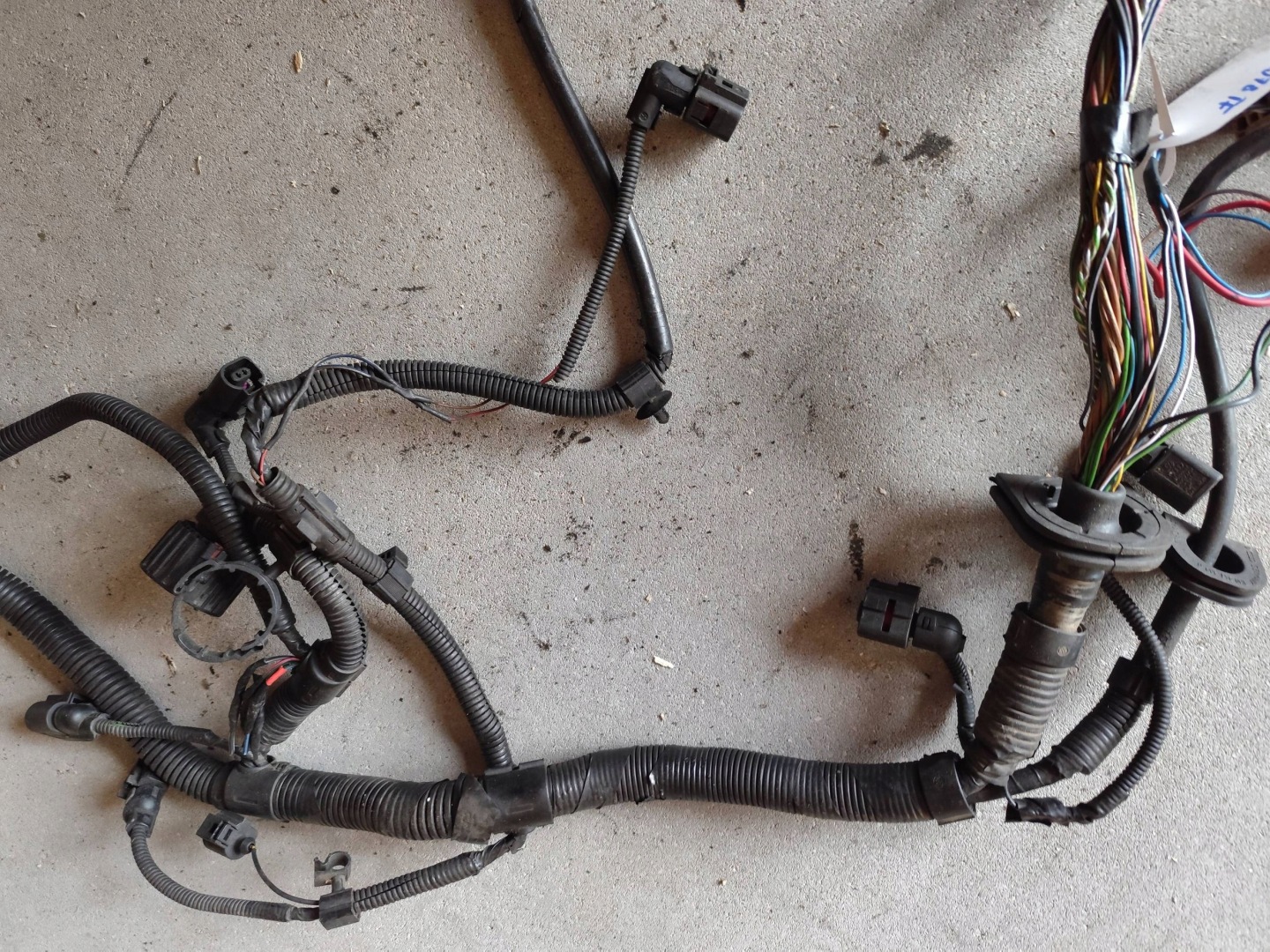bundle wiring electrical of the engine VW T5 1.9 TDI 7H0971078TF
