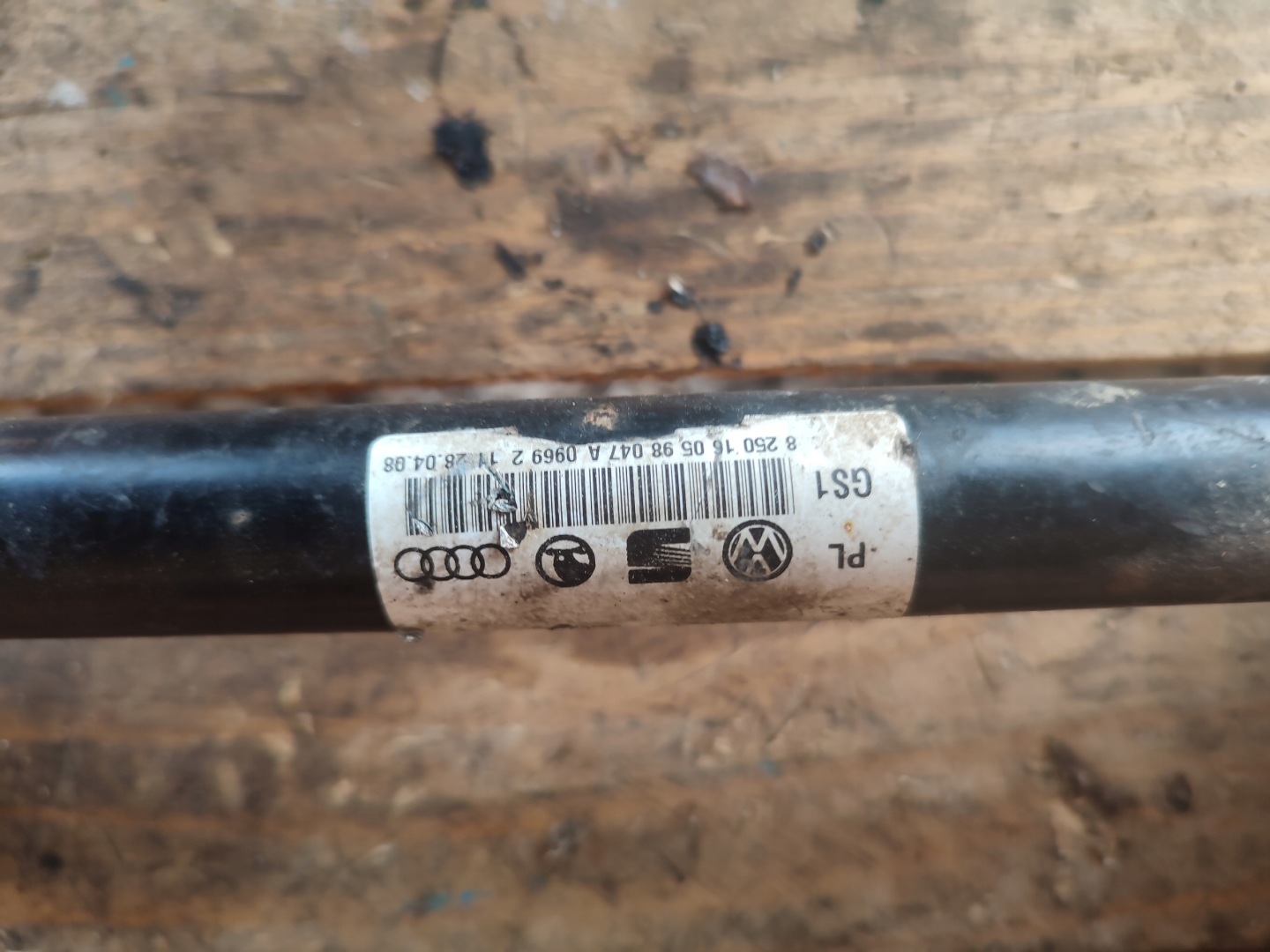 semi-axis left front VOLKSWAGEN TRANSPORTER T5 7H0407271AK