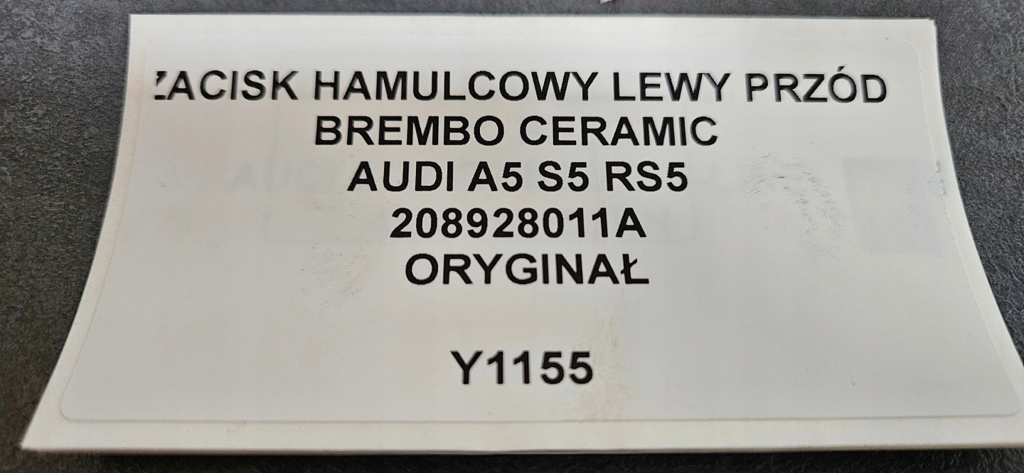 strmeň Brzdový ľavý predok BREMBO CERAMIC AUDI A5
