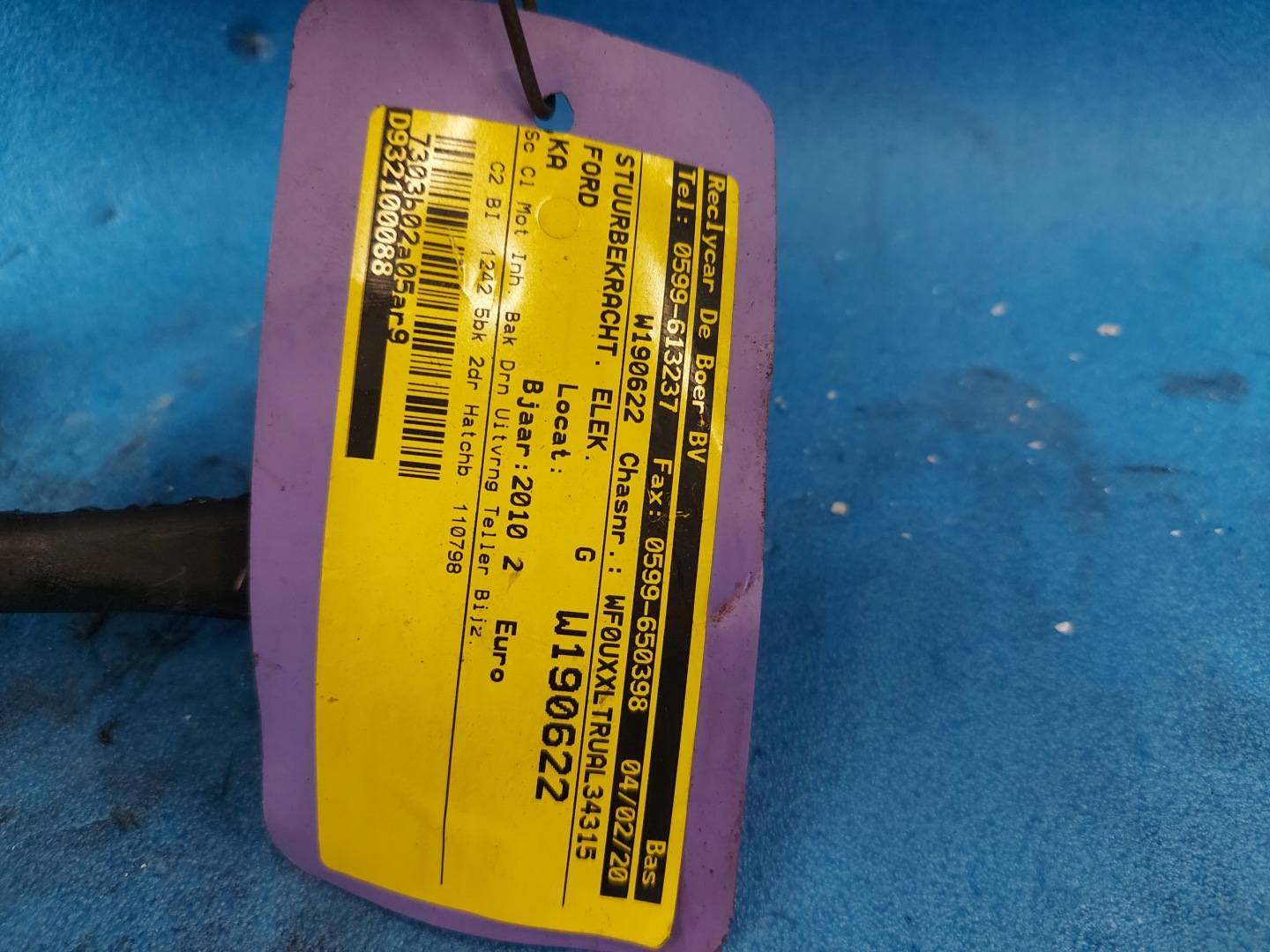 control electrics FORD KA 2816037202E