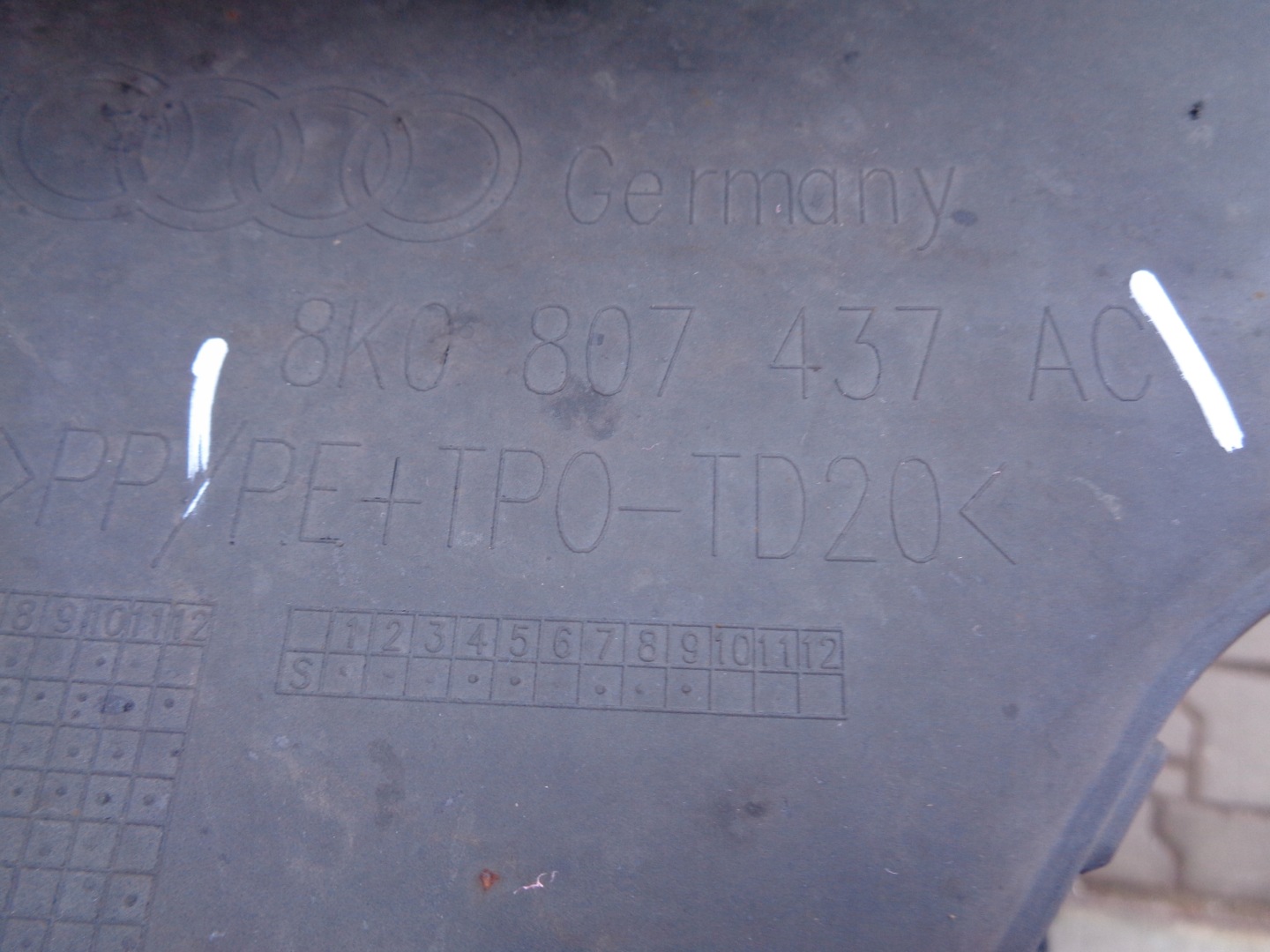front bumper AUDI A4 B8 8K 8K0 11-15 LIFT NR 52300