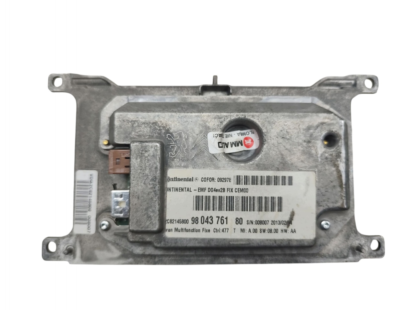 display navigation devices GPS PEUGEOT 508 and (2010-2014) 9804376180