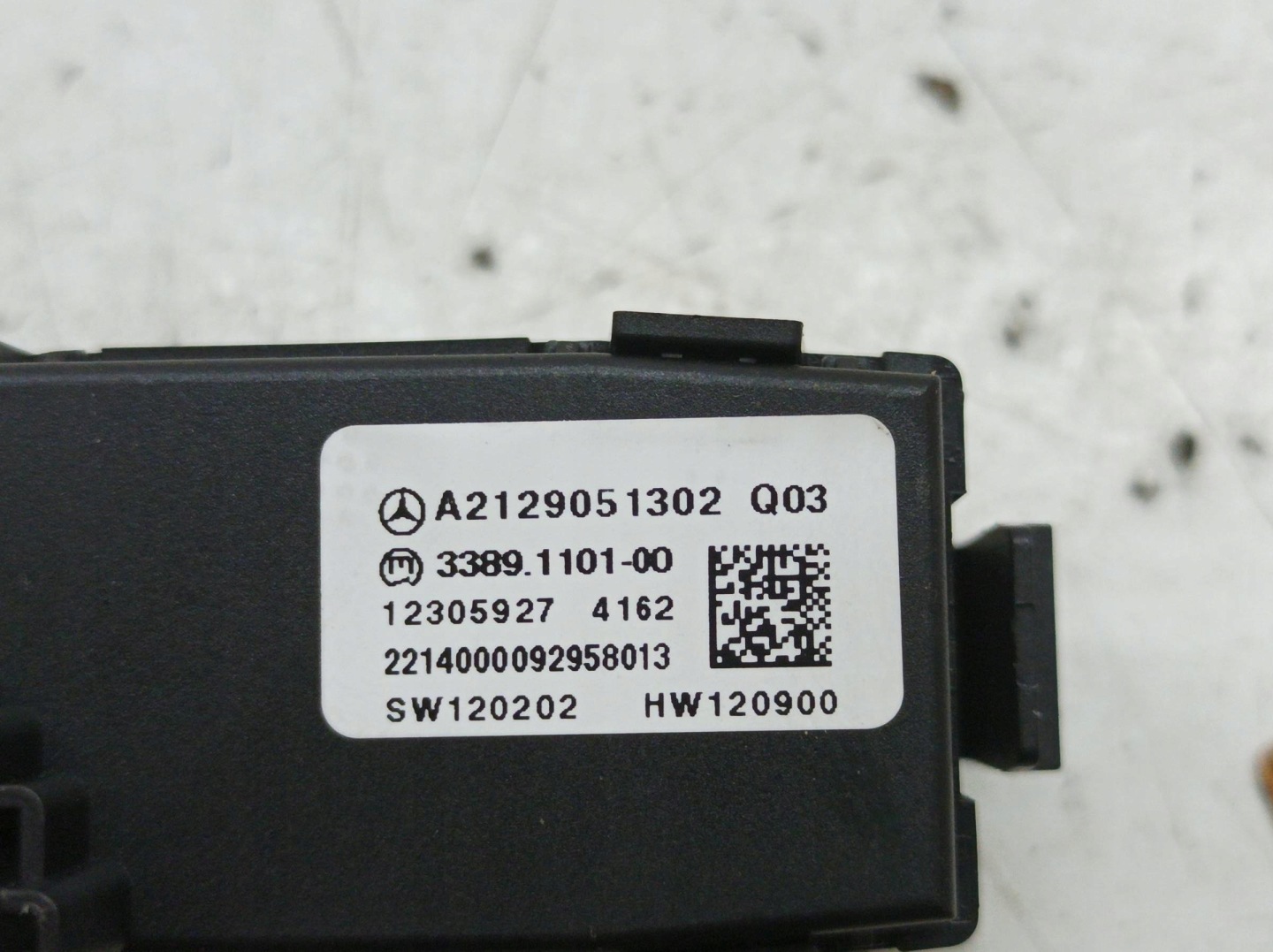 switch IDRIVE gearboxes A2129007619 A2129051302 Mercedes E-klasa W212