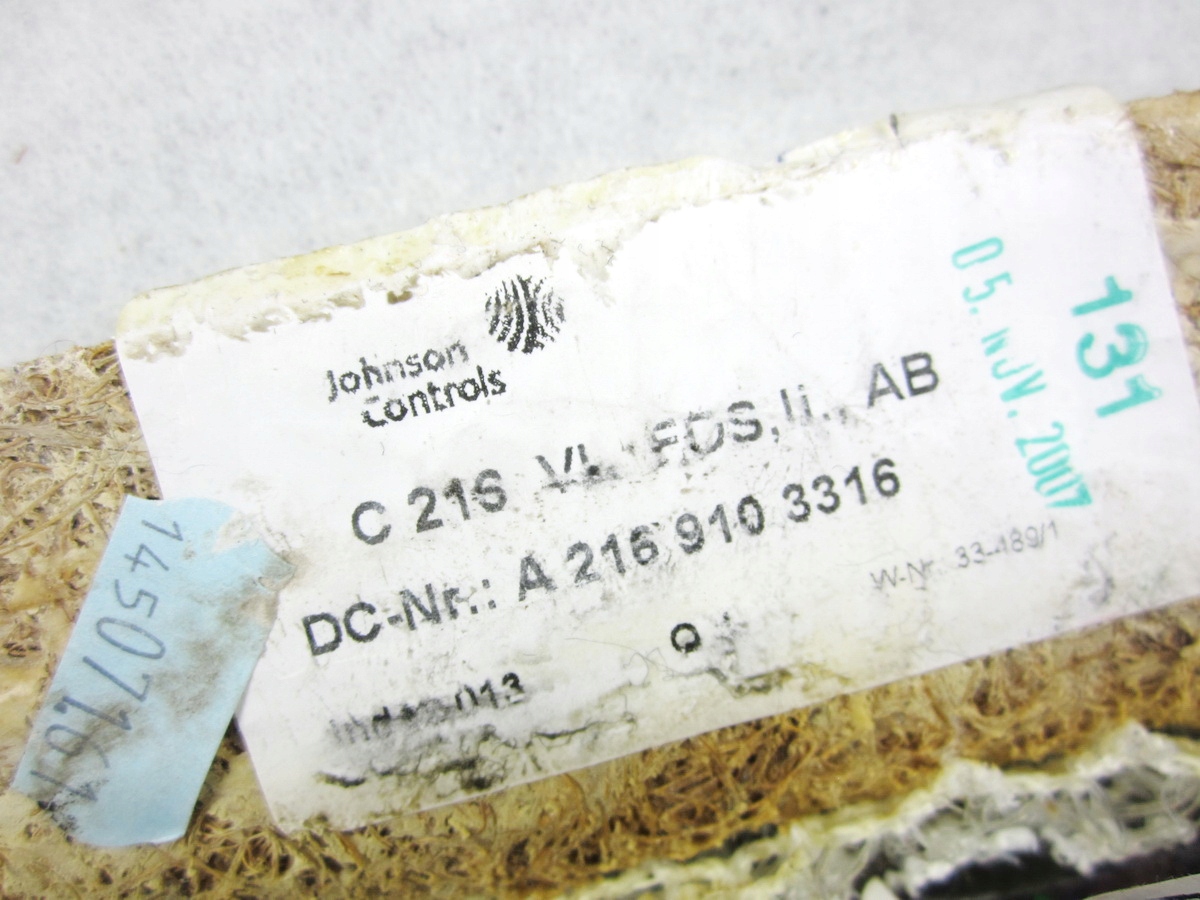 Oparcie SITZ links Mercedes CL W216 C216