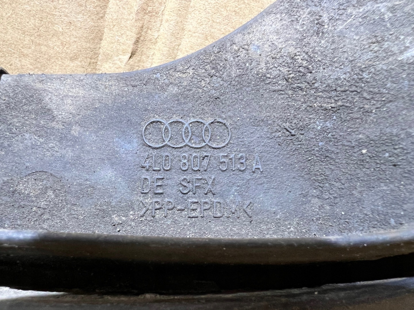 AUDI Q7 4L spoiler mudguard flap NADKOLA front left front 4L0807513A