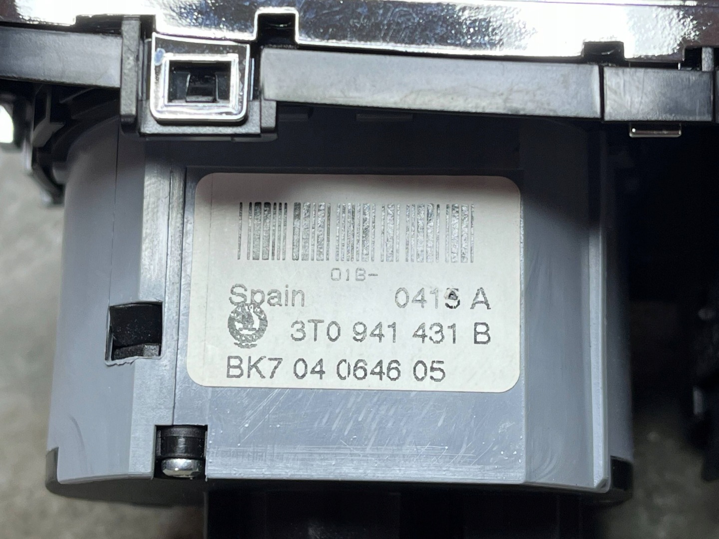 Schalter Leuchten PANEL SKODA SUPERB II 3T0941431B !J