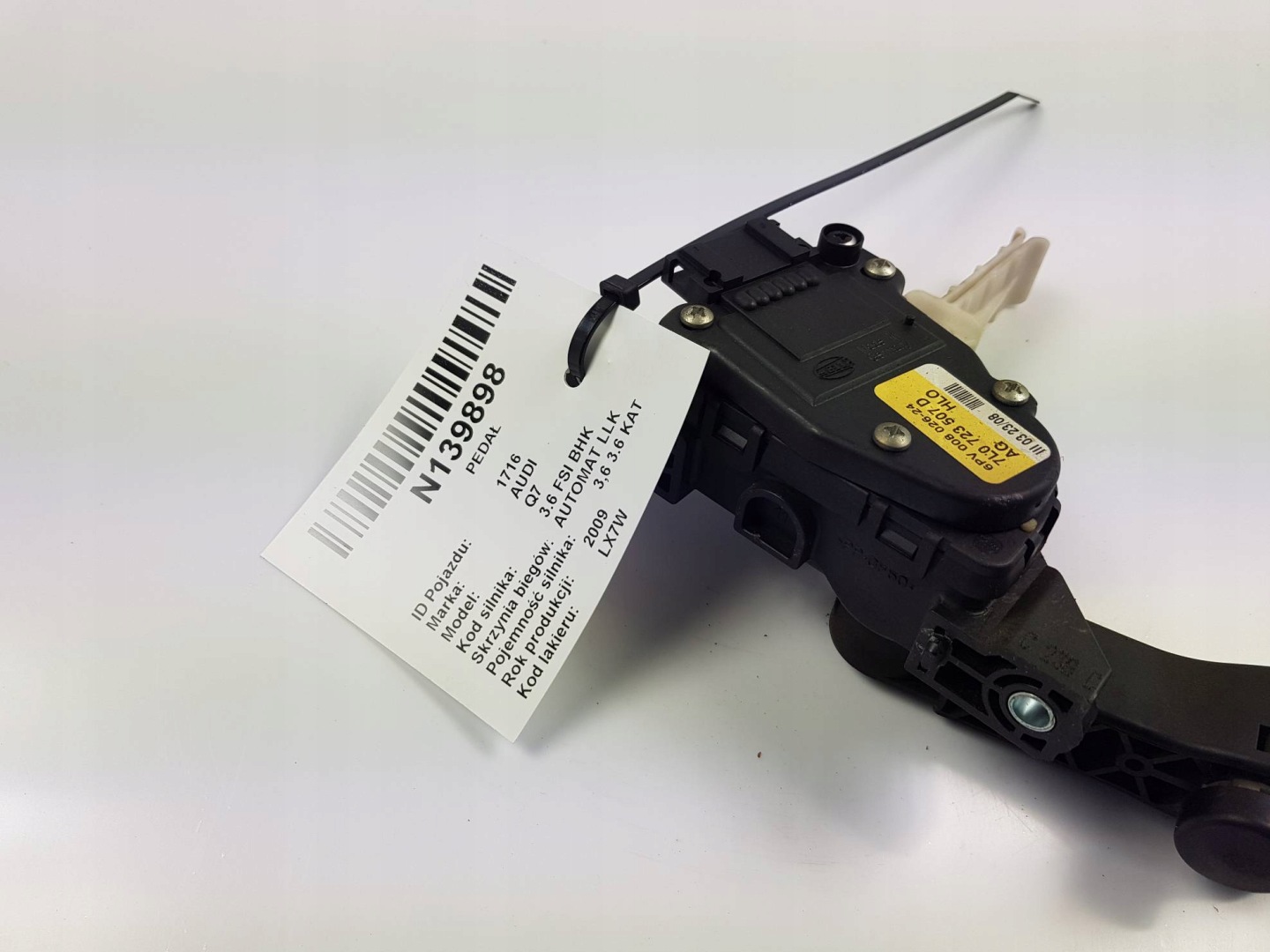 PEDAL potméter gáz 7L0723507D AUDI Q7