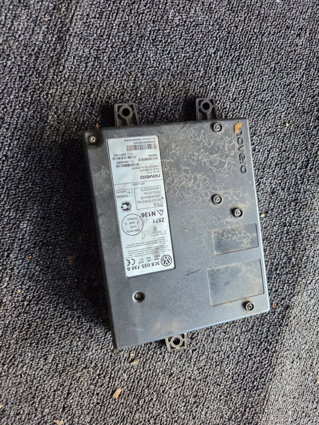module control unit BLUETOOTH VOLKSWAGEN AUDI SEAT SKODA 3C8035730B