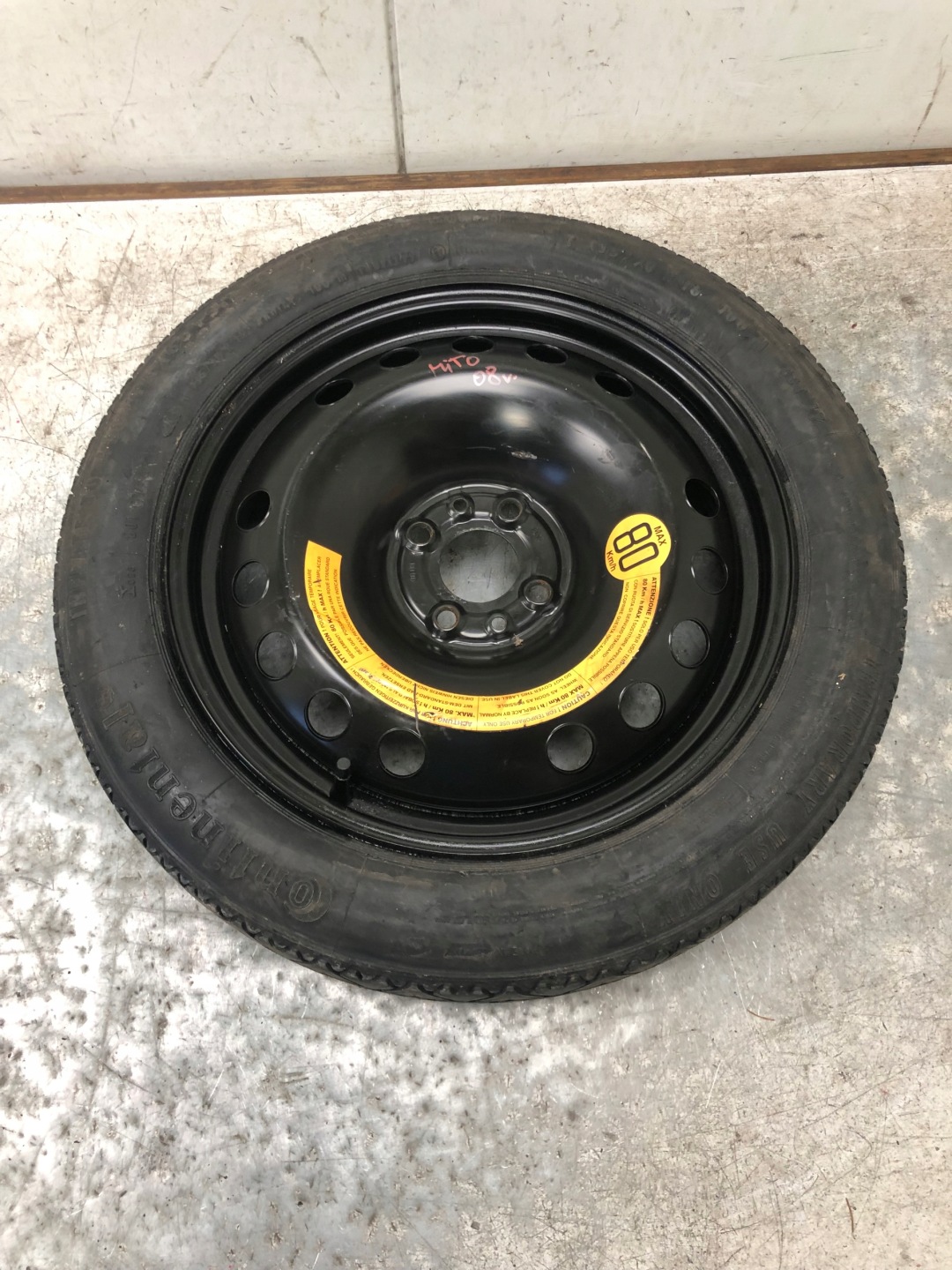 wheel spare 16" ALFA ROMEO MITO 1011182
