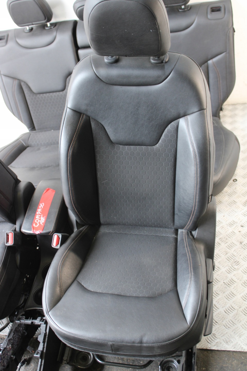seats inner upholstery leather JEEP COMPASS II 2