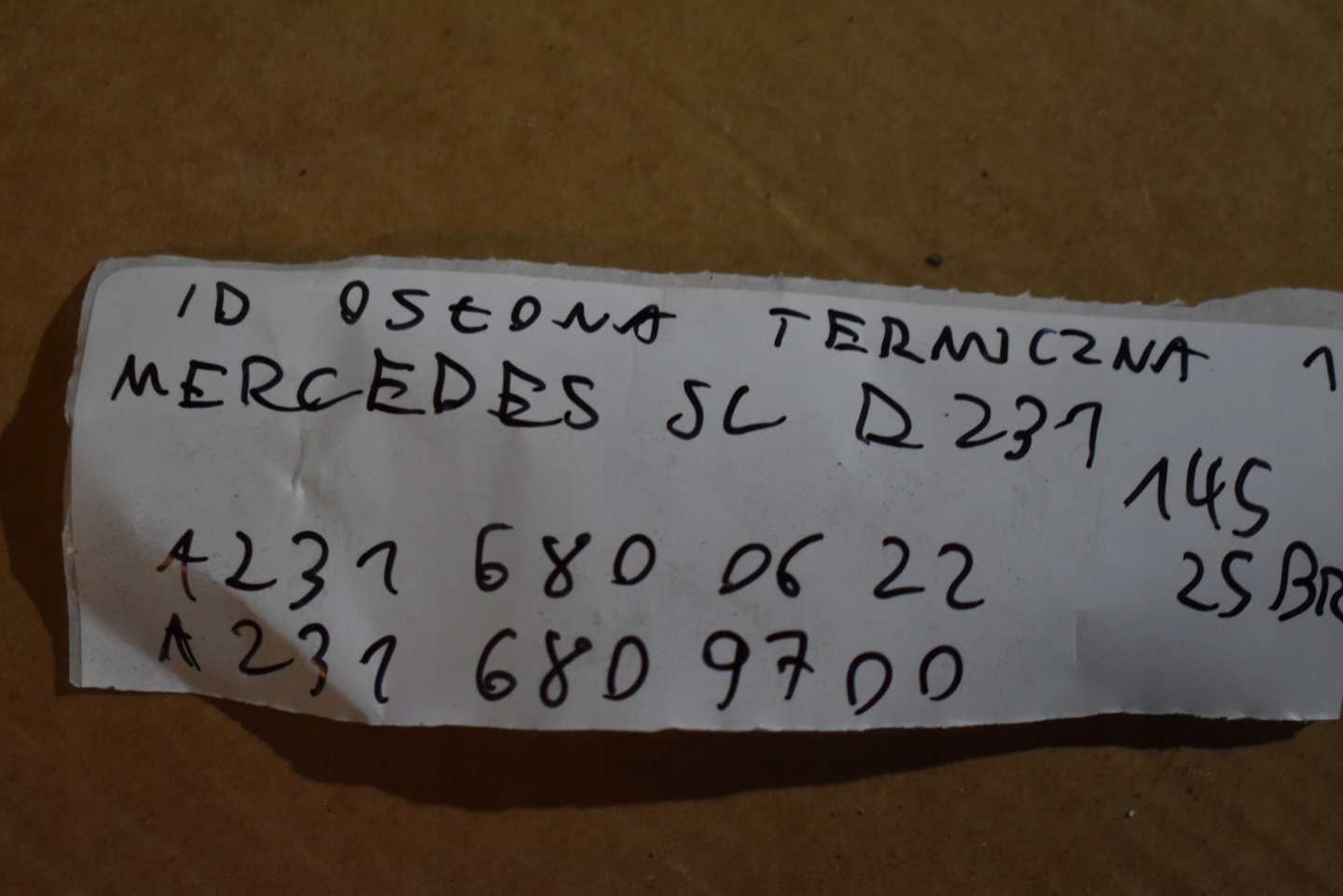 IDEALNA Blende Abdeckung TERMICZNA MERCEDES SL R231 1