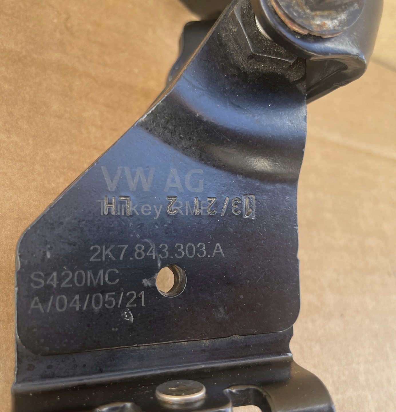 Scharnier rolle Tür gleitende VW CADDY Original IDEAL 2K7843303A