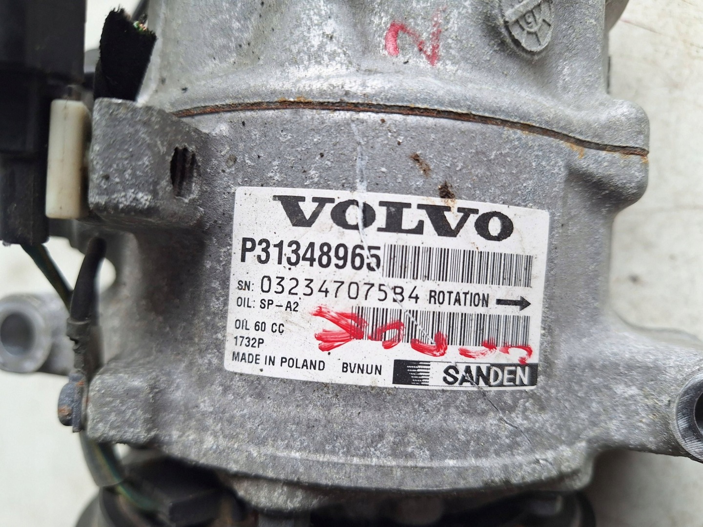 VOLVO compressor AC 31348965 SANDEN
