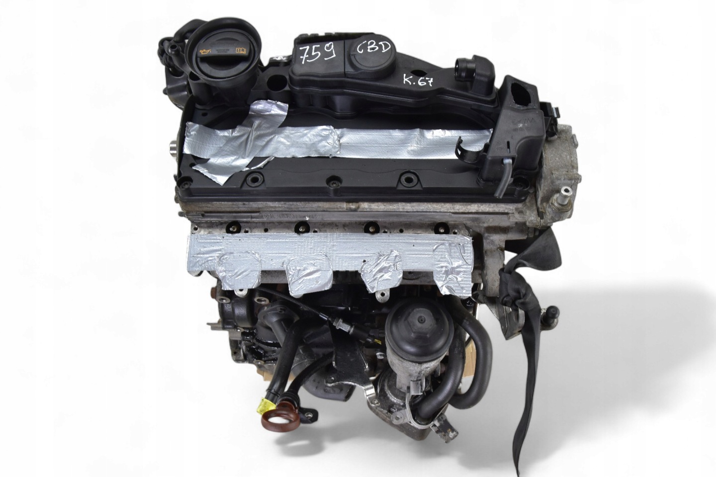 engine PASSAT B6 GOLF VI JETTA III YETI 2.0 TDI CBD @ POMIAR KOMPRESJI @