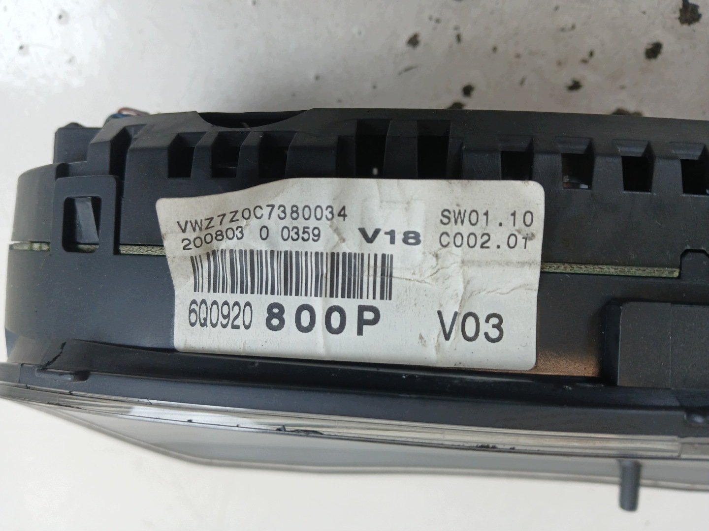 VW POLO 9N 1.2 dials dials 6Q0920800P