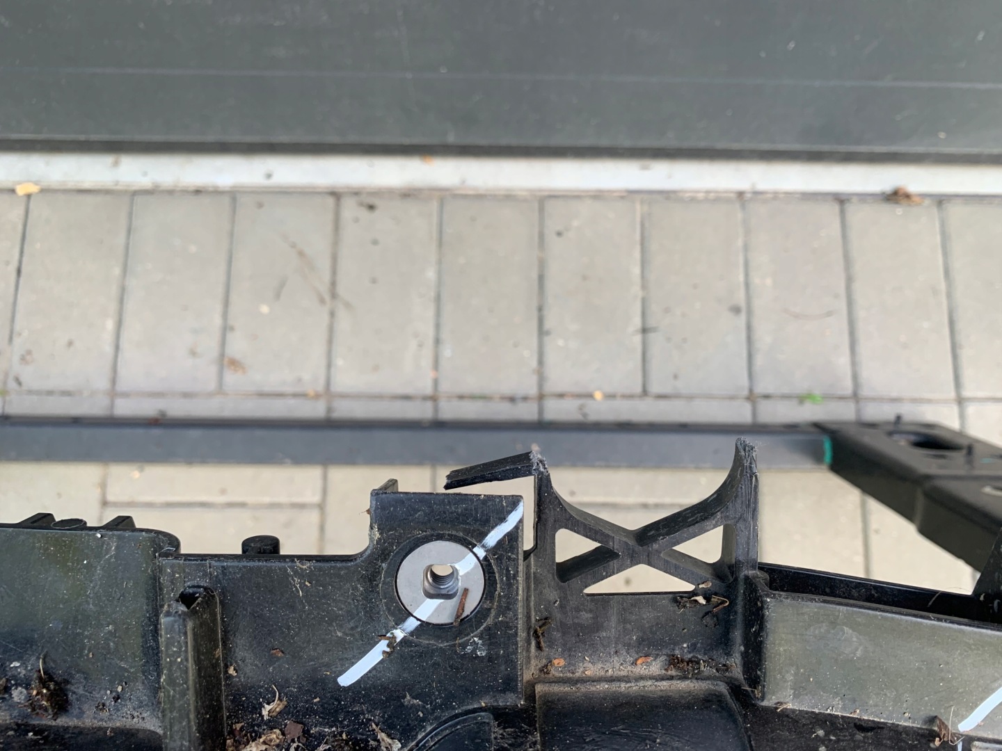 Fiat 500e 500 e elektryk support panel for radiators pillar